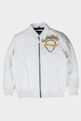 Pelle Pelle  Legends Live Forever White Men's Leather Jacket